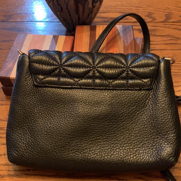 Black quilted Kate Spade crossbody. Good used condition. - Picture 6 of 7